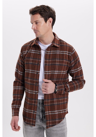 Tudors Erkek Slim Fit Dar Kesim Kareli Kışlık Oduncu Gömlek-42095 Çok Renkli Tudors Erkek Slim Fit Dar Kesim Kareli Kışlık Oduncu Gömlek-42095 Çok Renkli