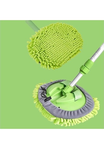 Yedek Bezli Mikrofiber Araba Yıkama Fırçası Çok Renkli