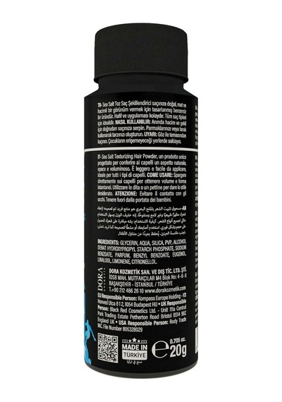 Br Deniz Tuzu Toz Wax - Sea Salt Powder Orta Tutuşlu Hacimlendirir Anti Uv Saç Şekillendirici
