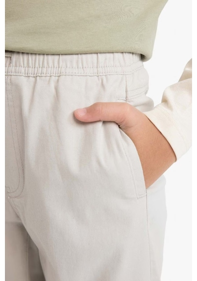 Defacto Erkek Çocuk Jogger Fıt Jogger Paça Gabardin Pantolon B6713a826smgr296 Gri-gr296
