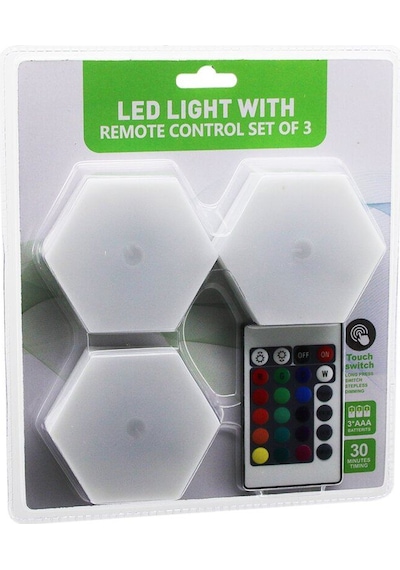 Sdr-wt-365 Led Lıght Wıth 3pcs 6gen Rgb Kumandalı Pilli Dokunmatik Lamba Seti 6led