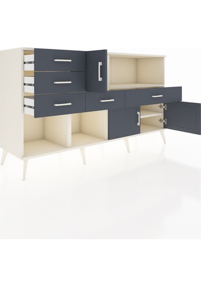 Kronos Konsol 2 Raflı 5 Çekmeceli 3 Kapaklı 176x59x99 Aytaşı-antr Aytaşı-antrasit Kronos Konsol 2 Raflı 5 Çekmeceli 3 Kapaklı 176x59x99 Aytaşı-antr Aytaşı-antrasit