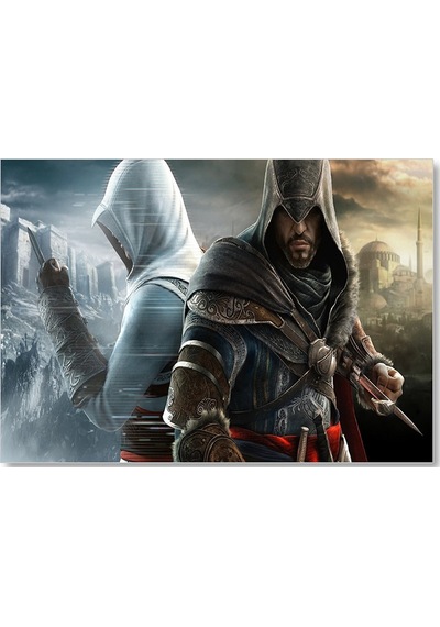 Cakasepetim Assassins Creed Revelations Suikastçiler İstanbul'da Ahşap Mdf Tablo