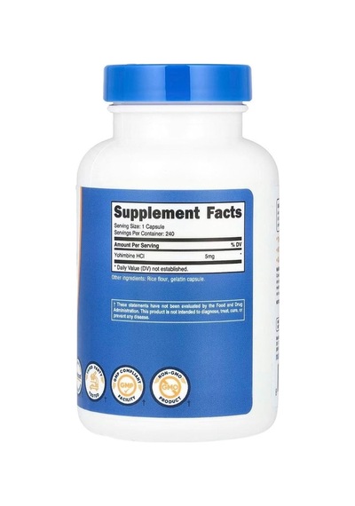 Nutricost Yohimbin.e Hcl 5 Mg240 Kapsül
