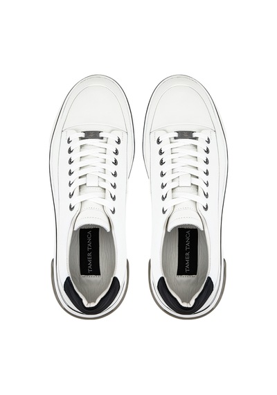 Tamer Tanca Erkek Hakiki Deri Beyaz Sneakers & Spor Ayakkabı 381 23340 Erk Ayk Y26 Beyaz