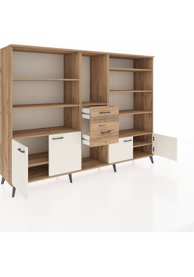 Hyperion Dolap 10 Raflı 2 Çekmeceli 4 Kapaklı 220x44x163 Çam-ayta Çam-aytaşı/çam Hyperion Dolap 10 Raflı 2 Çekmeceli 4 Kapaklı 220x44x163 Çam-ayta Çam-aytaşı/çam