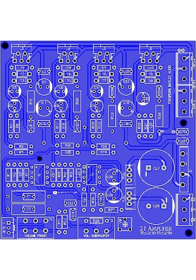 2.1 Kanal Stereo Amfi Devresi Tda2030 Ve Tda2050