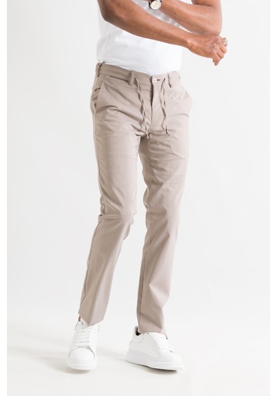 Ecer Slimfit Beli Lastikli İplikli İnce Yazlık Kumaş Jogger Pantolon 001