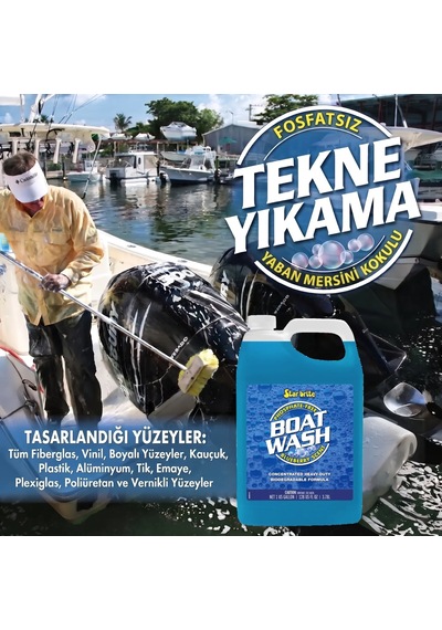 Starbrite - Tekne Temizleyici Ağır Hizmet Konsantre 3.79 Lt : 1-2 Kapakla Tam Temizlik, Cilayı Sökmeyen Güçlü Formül