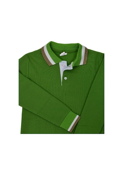 Kolej Polo Yaka Selanik Sweatshirt Yeşil İmm Bgl-ıms-o 001 Yeşil