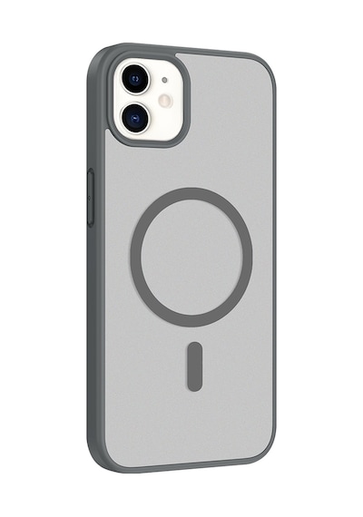 İphone 11 Kılıf Magsafe Kamera Korumalı Mat Parmak İzi Tutmayan Pazarplus Gri