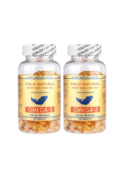 Gold Natural Omega 3 Balık Yağı 1000 Mg 2X200 Softgel 12