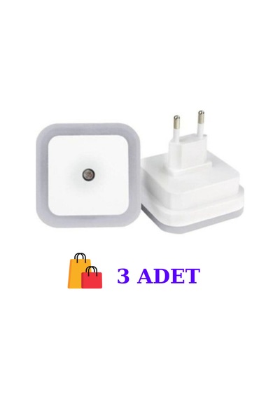 1w Fişli Fotoselli Gece Lambası Ct-9500 Beyaz Renk