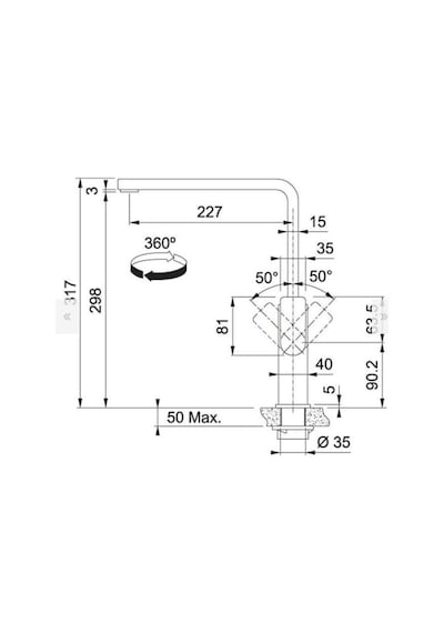 Franke Mythos Flat Black Steel Eviye Bataryası