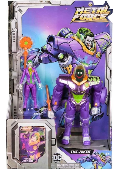 Dc Metal Force Zırhlı Figür Seti - The Joker 10 Cm Figür + 15 Cm Zırh Diğer