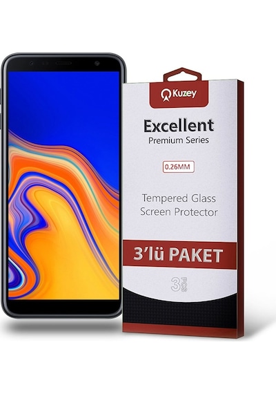Samsung Uyumlu Galaxy J6 Plus Ekran Koruyucu Cam 3 Adet Ekonomik Paket (552805936) 20 Tl Fark Ile Apple  iPhone Hızlı Şarj Kablosu