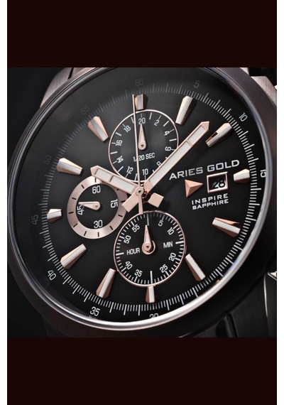 Arıes Gold G 7301 Cf-bkrg Erkek Kol Saati Füme