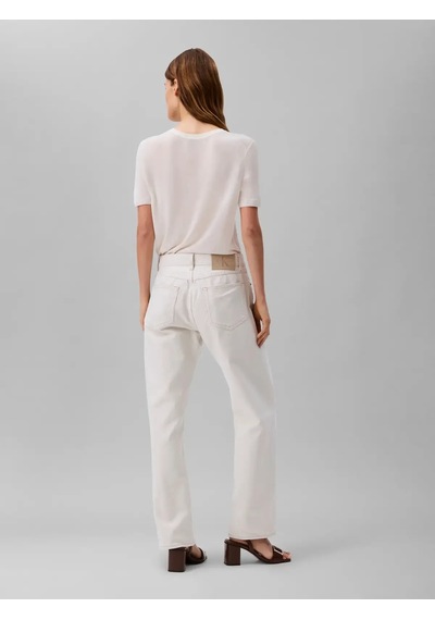 Calvin Klein Sıgnature 90s Straıght Beyaz Kadın Kot Pantolon