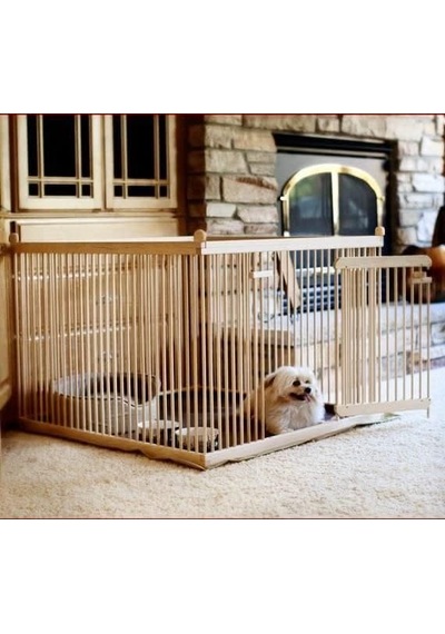 1 M2 Sık Aralıklı Ahşap Köpek Çiti Küçük İrk