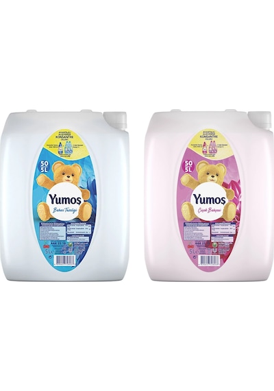 Yumoş Çamaşır Yumuşatıcısı 5 Lt Bahar Ve Çiçek Bahçesi 2 Li 2'li Set