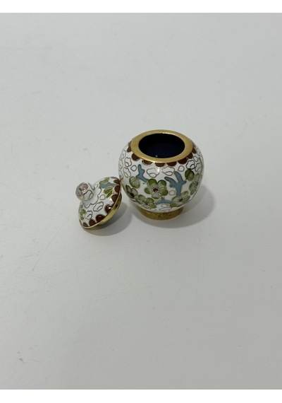 Antika Cloisonne Minyatür Kavanoz 4,3x3,5cm 125