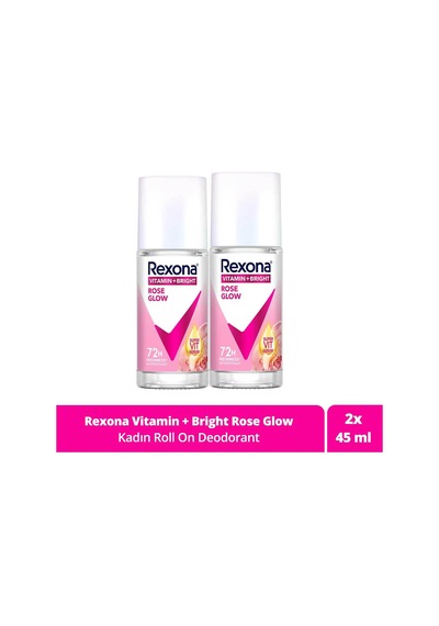 Vitamin Bright Kadın Roll On Deodorant Rose Glow 45 Ml X2