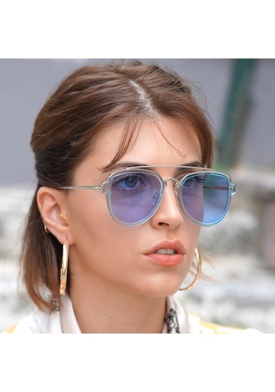 Beatrix Mavi Kadın Güneş Gözlüğü Gümüş