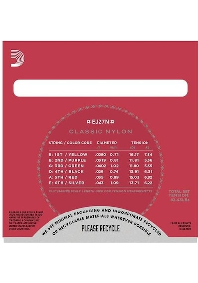 D'addario Ej27n Classics Serisi Klasik Gitar Tel Seti 4/4 Ölçek