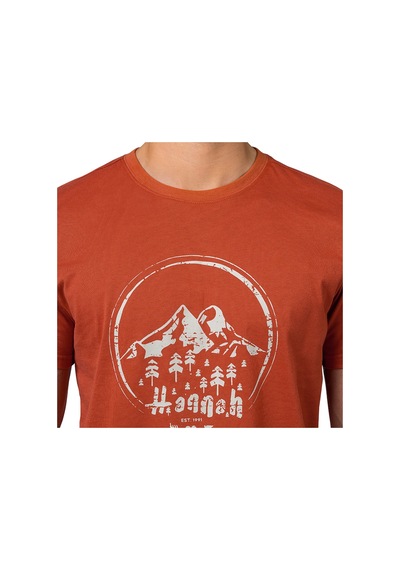 Hannah Ravi Baskılı Erkek T-shirt 10029120hhx.01 M-orange Turuncu