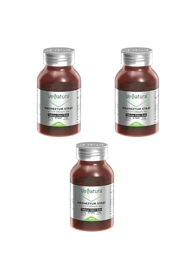 Venatura Magnezyum Sitrat Ve P-5-P Vitamin B6 60 Tb 3 Adet
