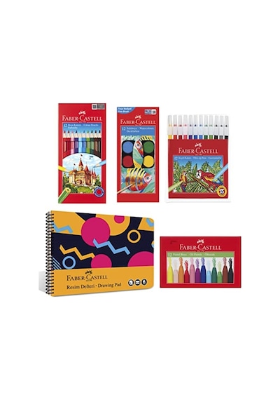 Faber-castell Boyama Seti Ve Resim Defteri