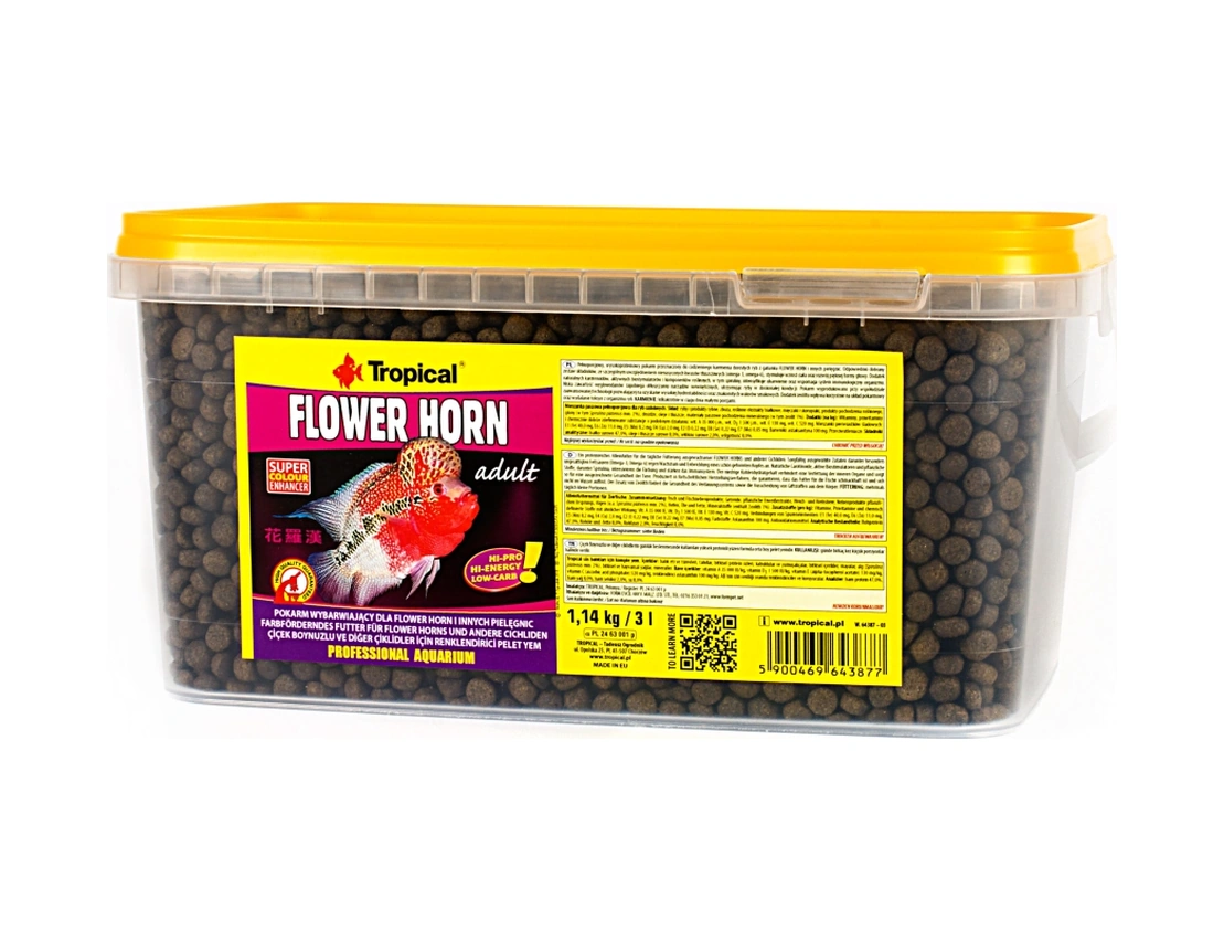 Tropical Flower Horn Adult Pellet 500 Gr Açık