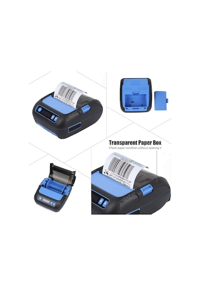 Kablosuz Bluetooth Barkod & Makbuz Termal Yazıcı 80 mm