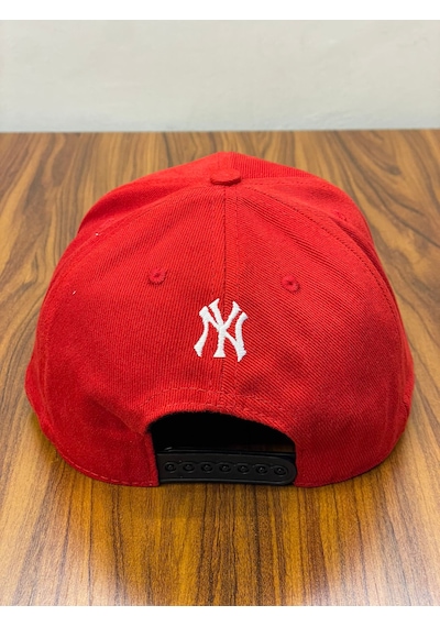Hamze Ny Yankees New York Nakış Hip Hop Snapback Rapper Şapka Cap Kırmızı