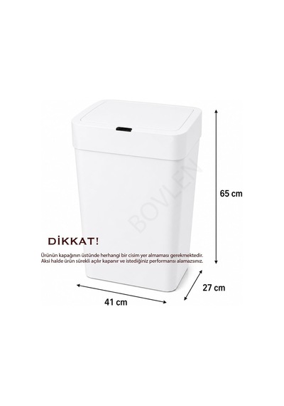 Ultra Mega Boy Otomatik Hareket Sensörlü Çöp Kovası, Banyo Çöp Kovası, Çocuk Odası Çöp Sepeti, Çöp Kutusu, Çok Renkli