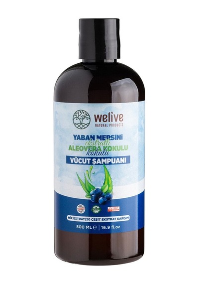 Yaban Mersini Ekstratlı Aleovera Kokulu Vücut Şampuanı - Duş Jeli 500 Ml Tüm Saç Tipleri