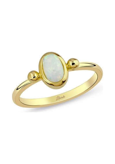 Lilarote Opal Taşlı Altın Yüzük
