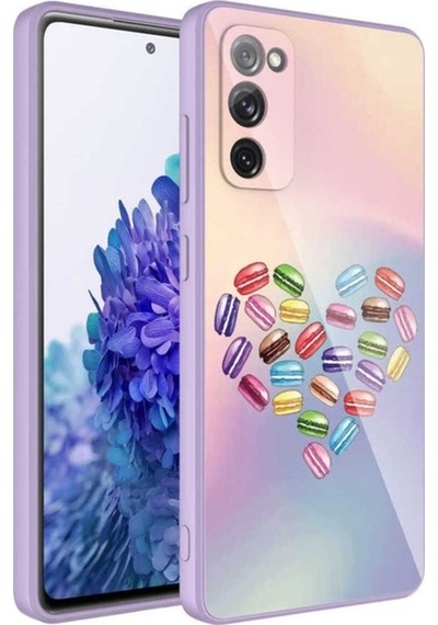 Galaxy S20 Fe Kılıf Kamera Korumalı Desenli Sert Silikon Zore Epoksi Kapak NO1