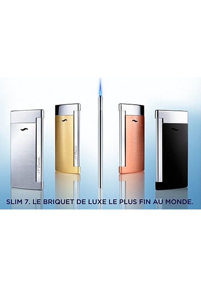 S.T. Dupont Slim 7 Çakmak 027707 Lake Bordo Altın