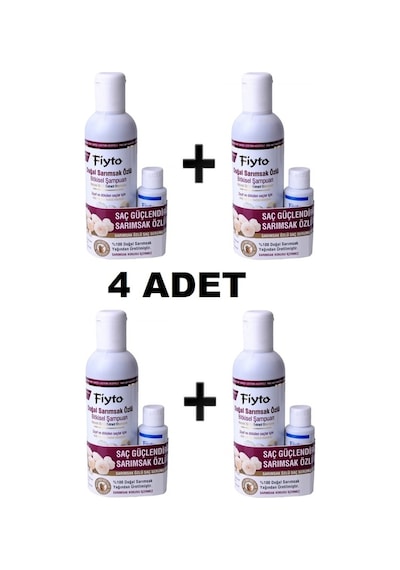 Fiyto Doğal Sarımsak Özlü Şampuan 4 x 500 ML + Losyon 4 x 75 ML