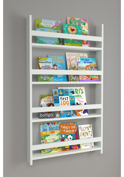 Bofigo 4 Raflı 120x74 Cm Montessori Kitaplık Çocuk Kitaplık Beyaz Bofigo 4 Raflı 120x74 Cm Montessori Kitaplık Çocuk Kitaplık Beyaz