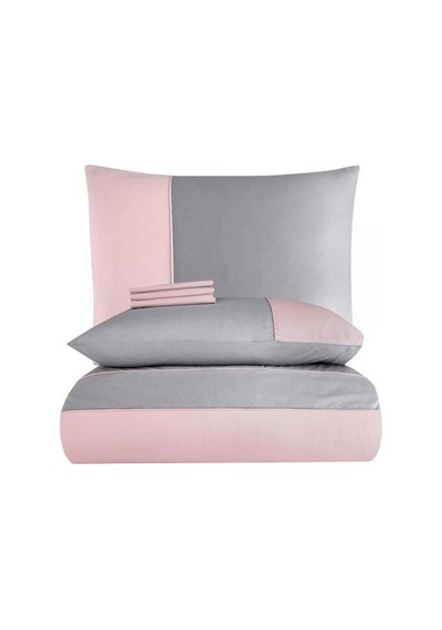 Nevresim Takımı Tek Kişilik Ranforce Duz 160x220 Thor 160x220 Pembe
