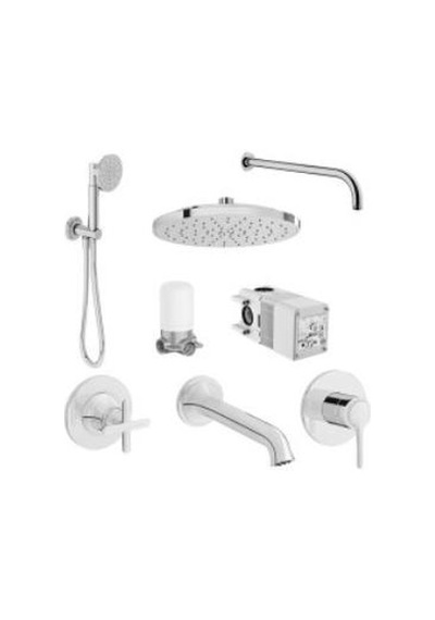 Vitra Origin Classic Ankastre Duş Seti, 8 Parça, Krom Diğer