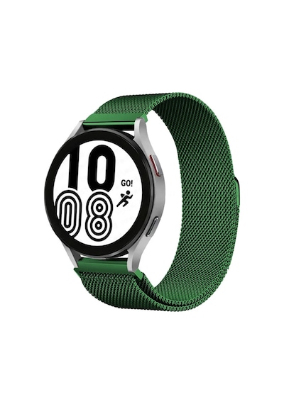 Newface - 931 - Samsung Galaxy Uyumlu Watch 4 Metal Mıknatıslı Kordon - - Csmo-tex - Haki Yeşil