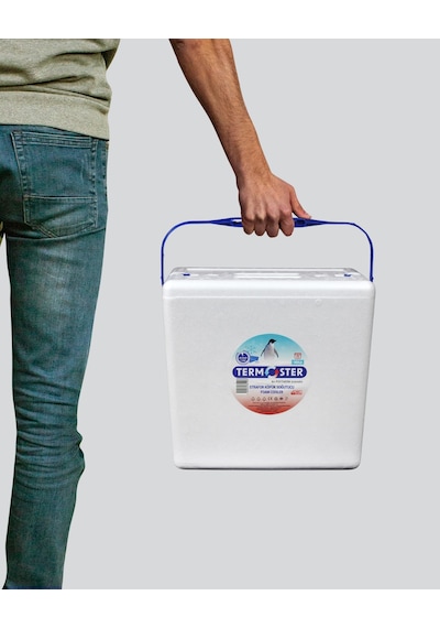 Termoster 10 Litre Strafor Köpük Soğutucu Beyaz