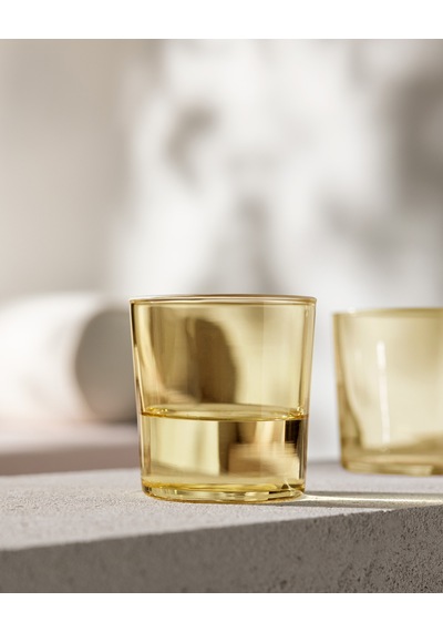 Pierretta-colourful 4'lü Su Bardağı Seti - Sarı - 380 Ml 8684427334553 Çok Renkli
