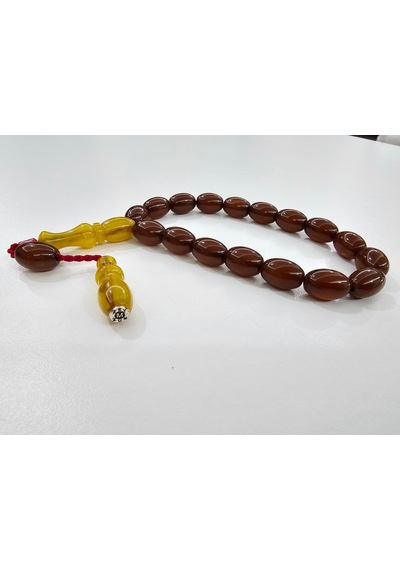 Zeyzun Usta İmzalı Bilek Boy Efe Maskot Sıkma Kehribar Tespih 15 10904399