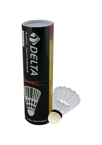 Delta Plastik Başlı Beyaz Badminton Topu (Özel Kutusunda) 6 Adet