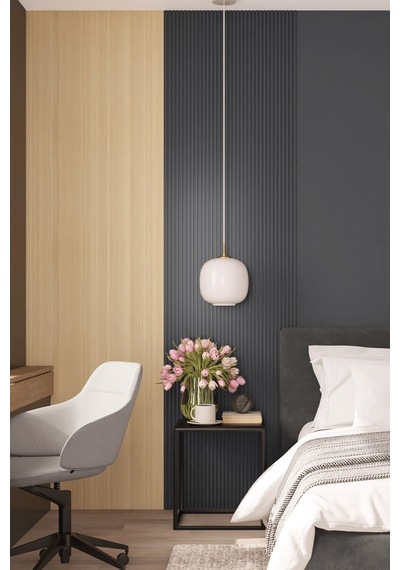 Vilo Mpc S Çıta Duvar Paneli Deep Grey 265cm Yapıştırmalı Montaj - Neme Ve Darbeye Dayanıklı