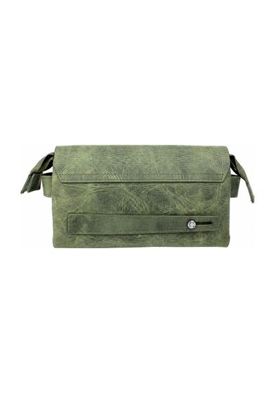 Alphaclub Bag Erkek Haki Renk Hakiki Deri El Ve Portföy Çantası